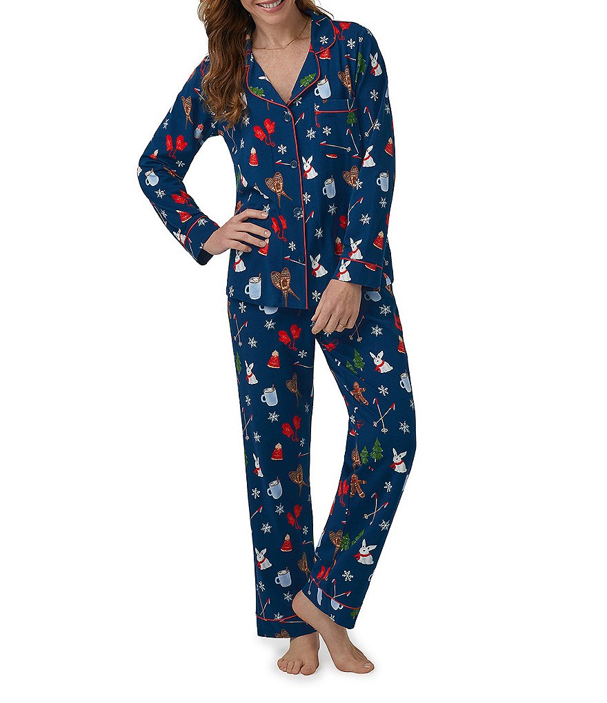 BedHead Pajamas Family Matching Seasonal Delight Jersey Knit Notch ...