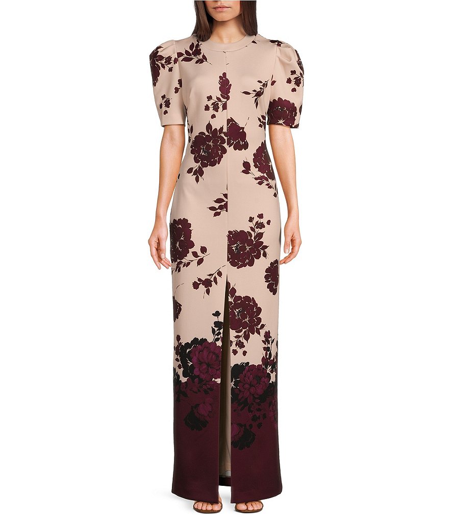 Badgley Mischka Le purchases Tote Floral Long Sleeve Dress