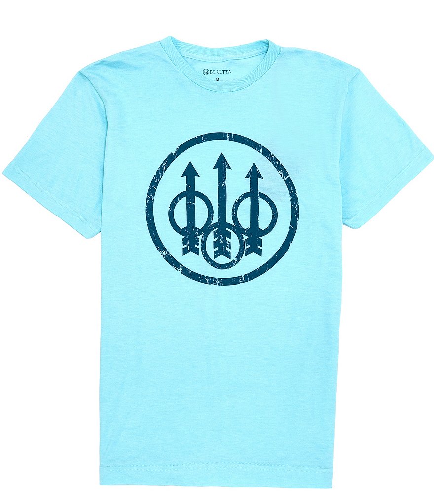 Beretta Distressed Graphic Trident Logo Short-Sleeve T-Shirt
