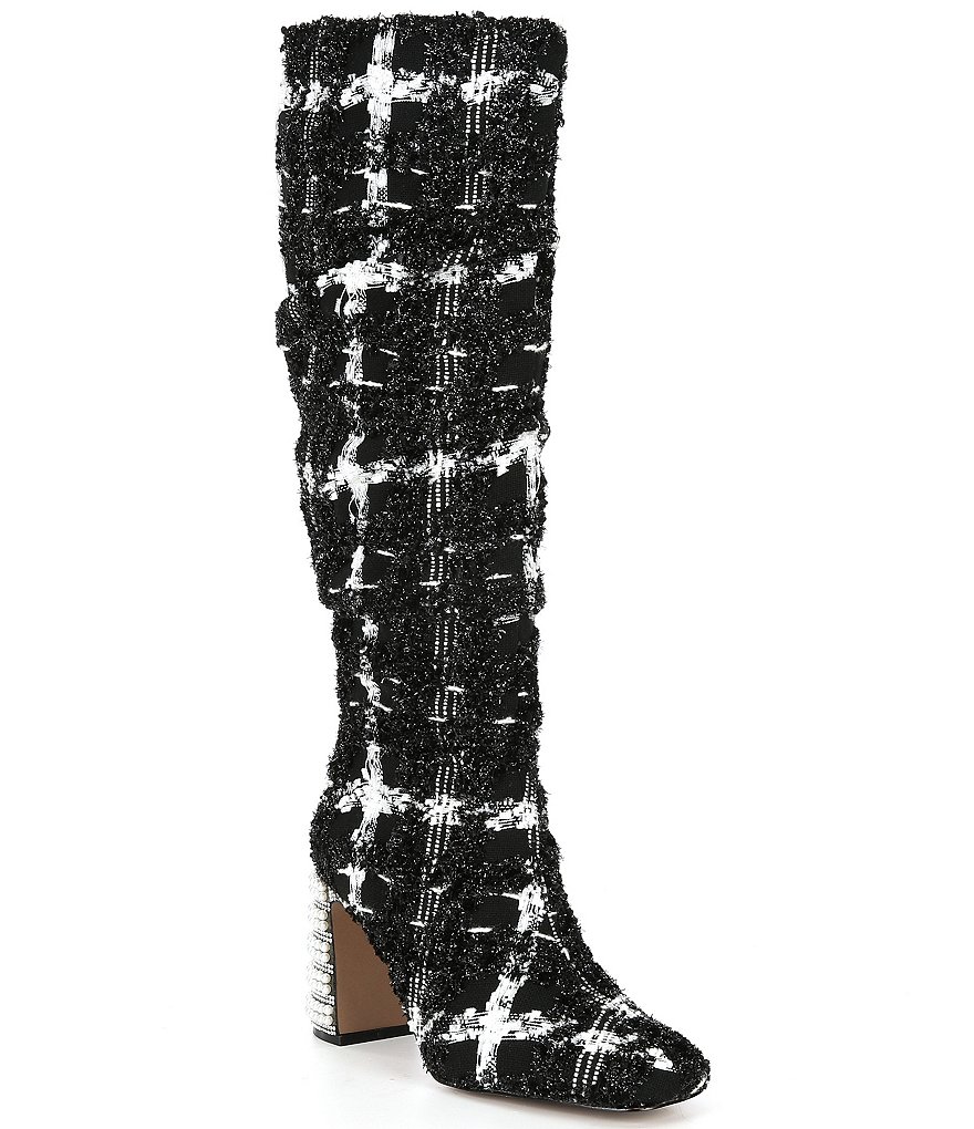 Betsey Johnson Declaan Boucle Tall Boots | Dillard's