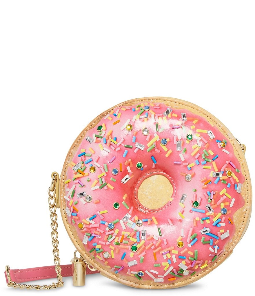 Dunkin' Donuts Faux Leather Key Fob Wristlet Rose Gold