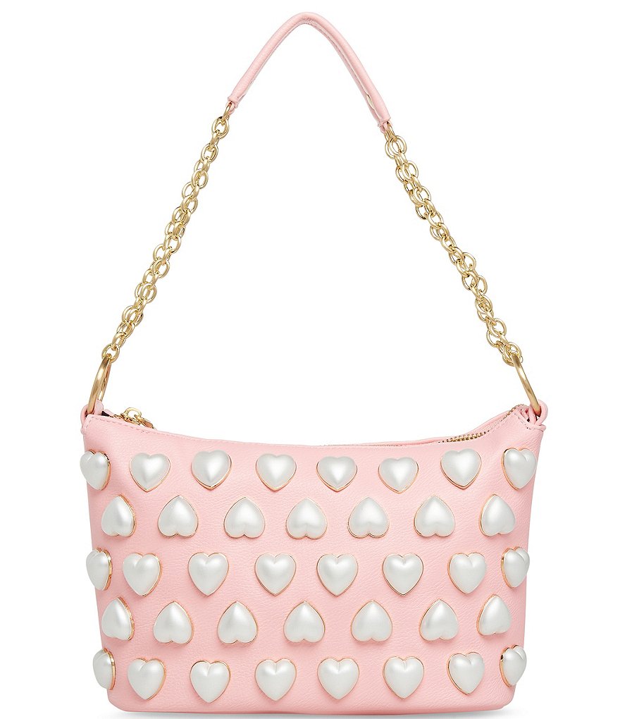 Betsey Johnson I Want Candy Pearl Heart Shoulder Bag | Dillard's