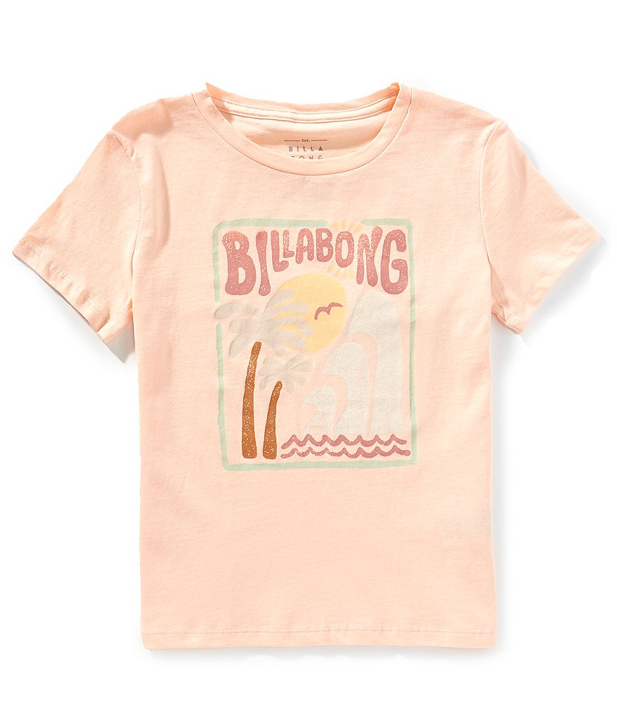 Billabong Big Girls 7-16 Short Sleeve Stamped Wave Graphic T