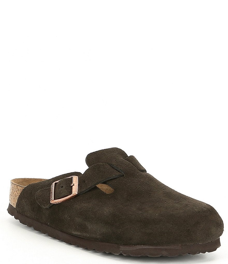 birkenstock suede clogs