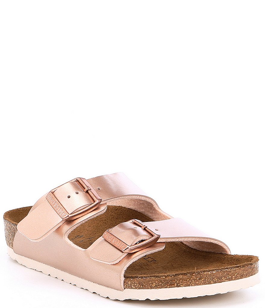 Girls' Arizona Birko-Flor® Metallic Slide Sandals (Youth)
