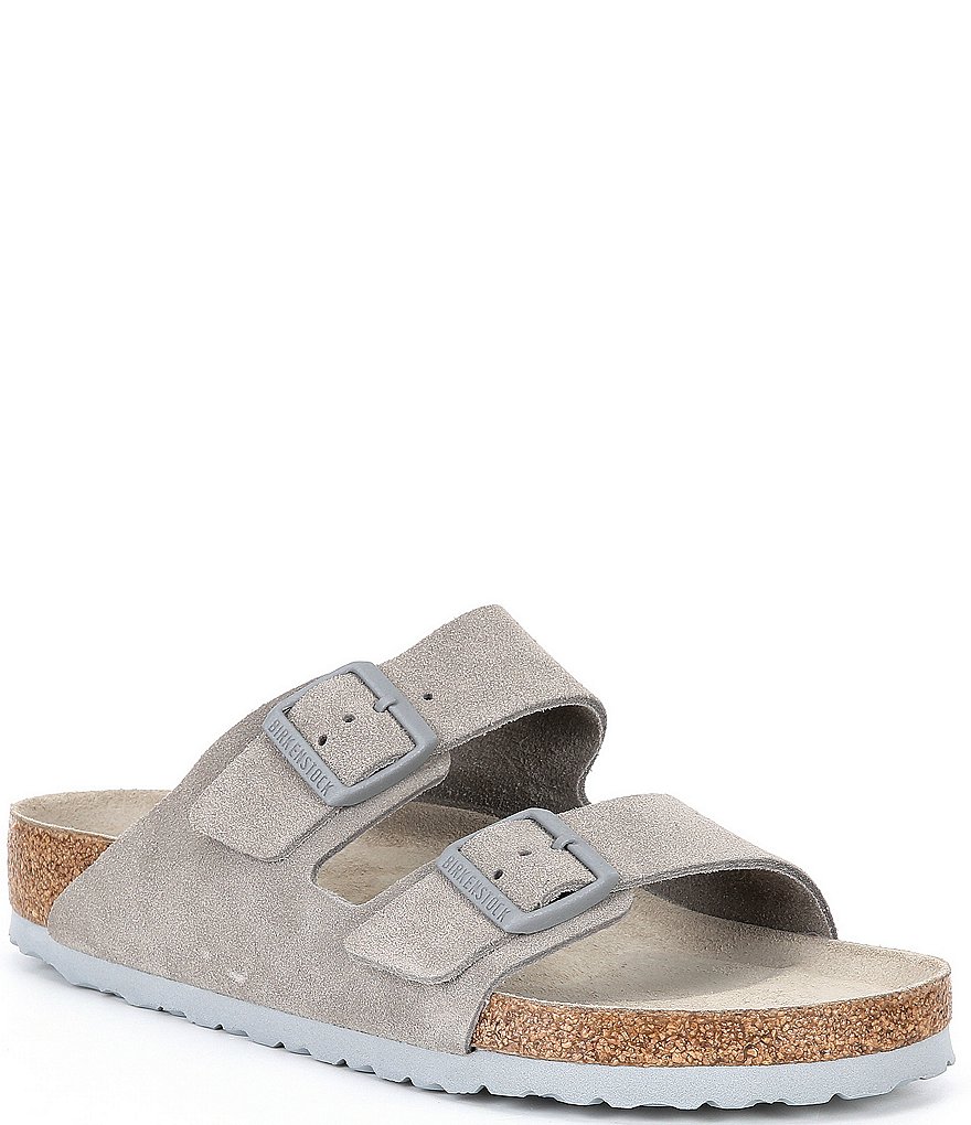 Birkenstock Men's Arizona Suede Soft Footbed Sandals