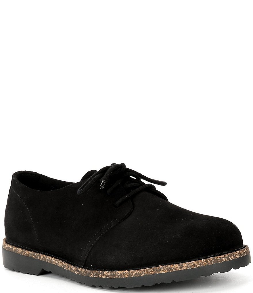 Birkenstock Men\'s  Black Suede Leather Oxfords Size 43 BIRKENSTOCK UPPSALA LOW LEATHER (REGULAR) MEN – TREND BOSTON main image 3