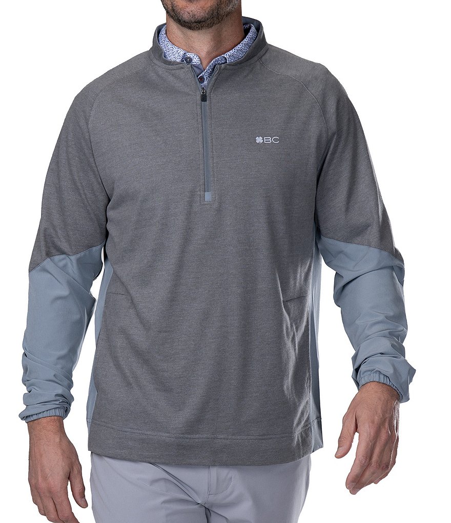 BLACK CLOVER Long Sleeve Two Face Quarter-Zip Pullover | Dillard's