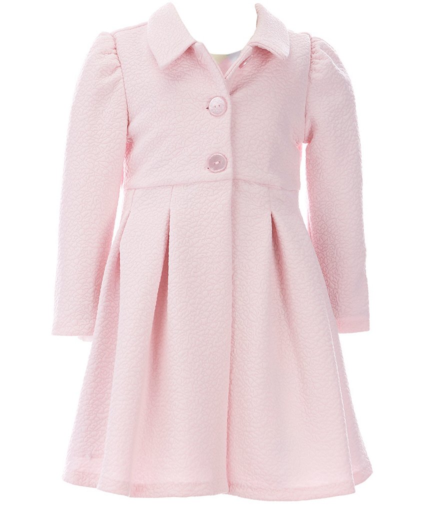 Bonnie Jean Little Girls 2T-6X Long-Sleeve Textured-Knit Coat