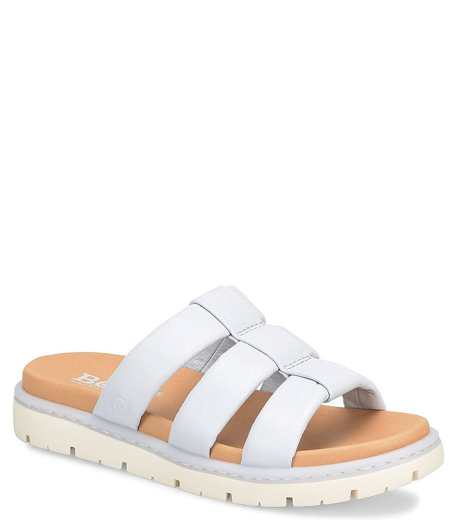 Born Daisy Leather Platform Slide Sandals | Dillard's