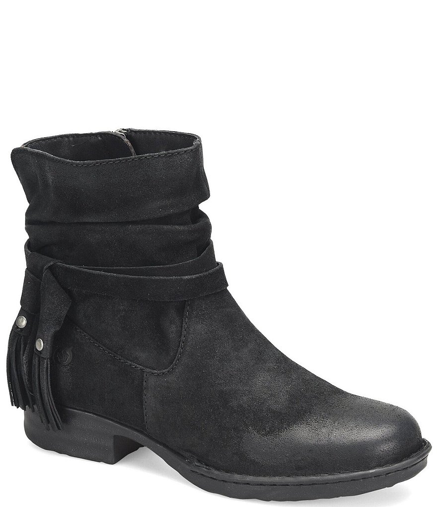 born grey suede boots