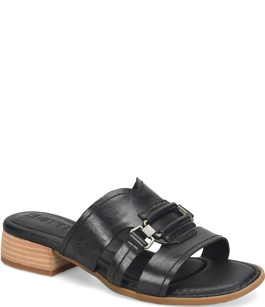 Born Marianna Leather Cut Out Slide Sandals | Dillard display picture 1