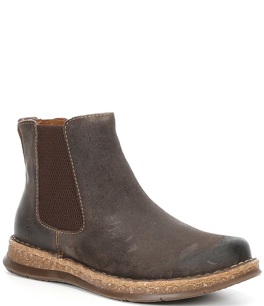 Born Men's Brody Destressed Leather Chelsea Boots