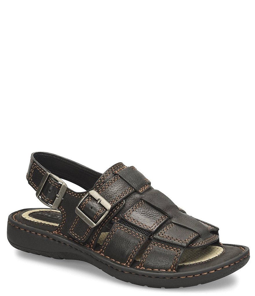 Born Men s Miguel Leather Fisherman Sandals Dillard s