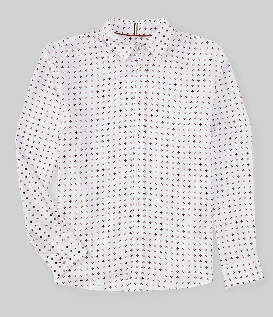 BOSS Slim-Fit Printed Roan Kent Long Sleeve Woven Shirt | Dillard's