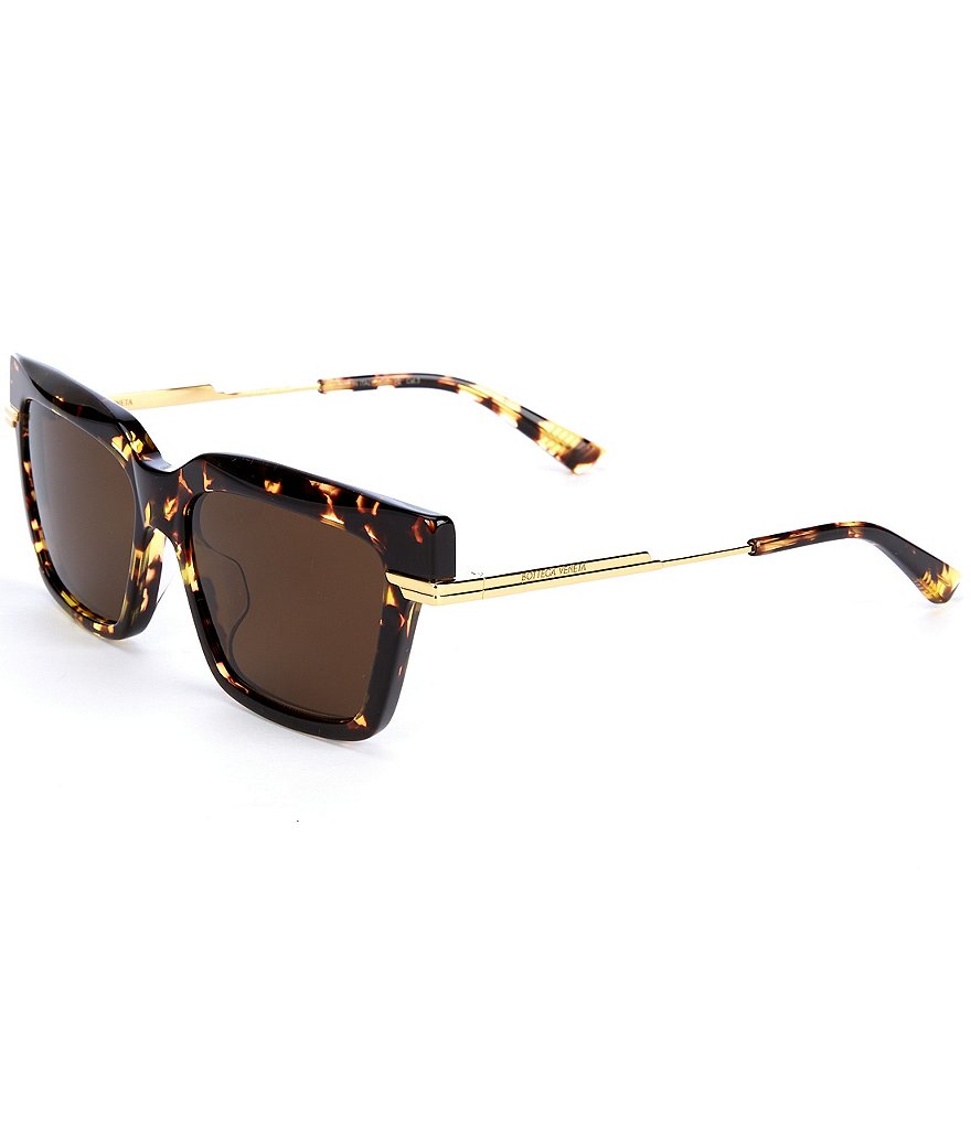 Bottega Veneta Women's BV1242S 53mm Cheetah Print Square Sunglasses ...