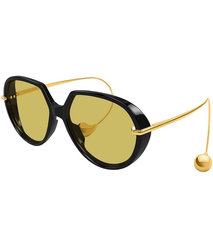 ゴールド リムレスメガネ　bottega Bottega Veneta Women's Drop 60mm Geometric Sunglasses | Dillard's
