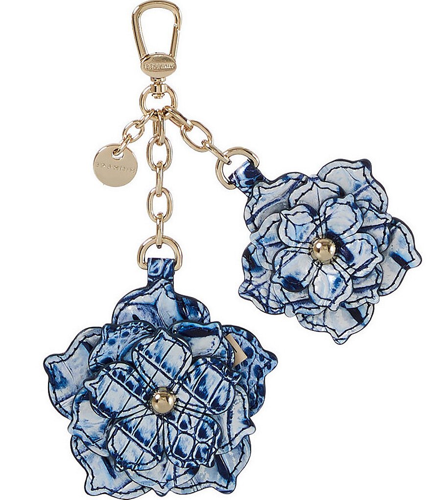 Reserved Brahmin Arctic Blue Magnolia Key factory Fob Bag Charm