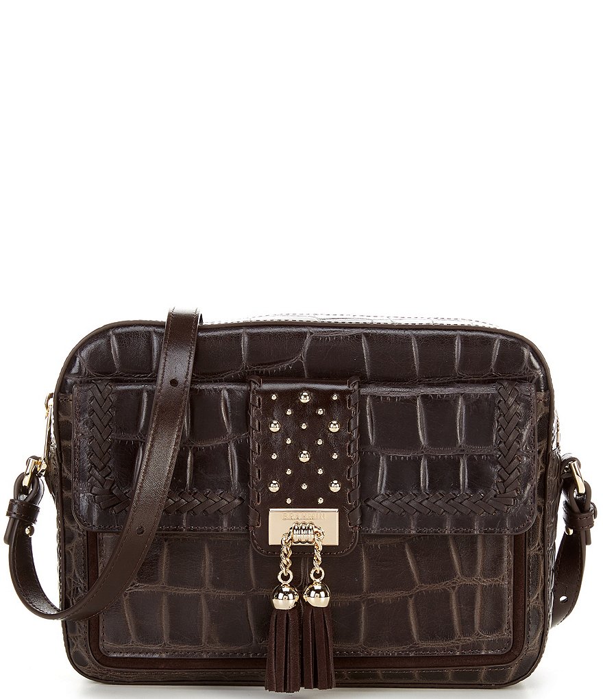 BRAHMIN Dalloway Collection Shea Cocoa Crossbody Bag | Dillard's