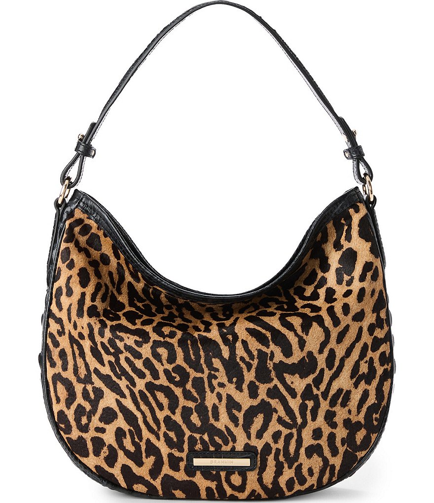 BRAHMIN Damson Collection Black Kathleen Hobo Shoulder Bag