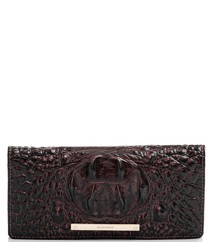 Iridescent Brahmin Black Pearl Ady Wallet