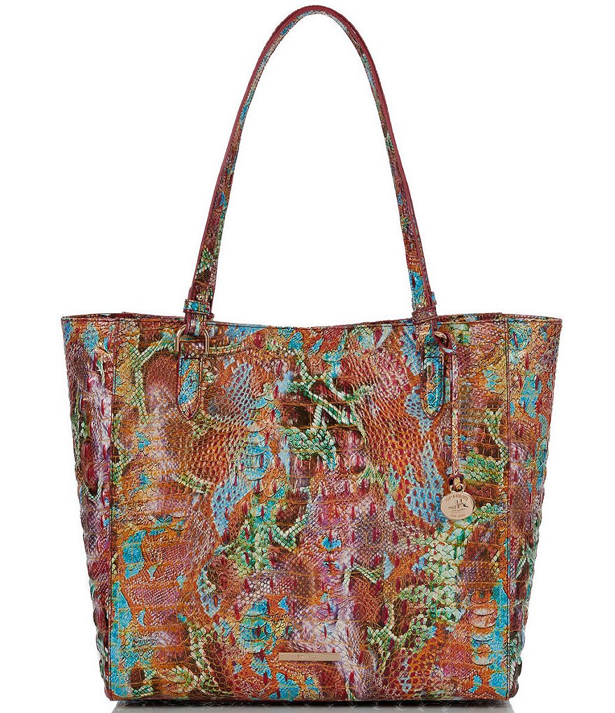 BRAHMIN Melbourne Collection April Mineral Blue Tote Bag | Dillard's