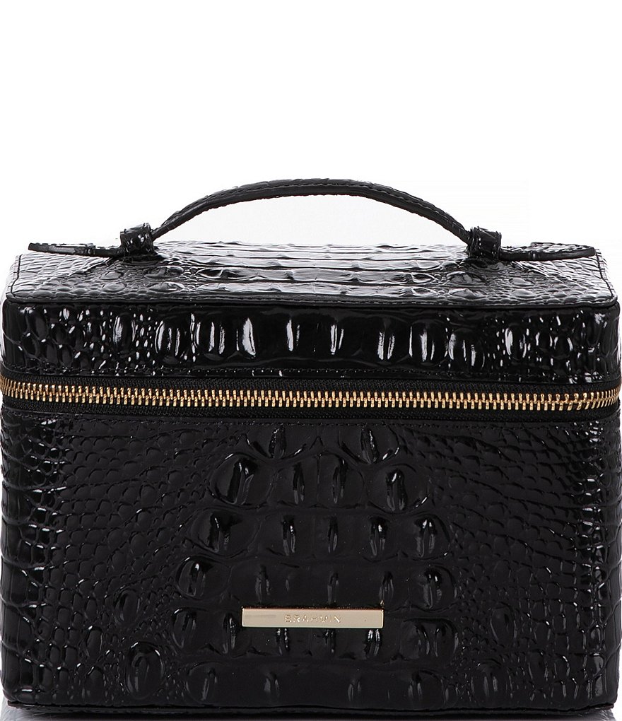 Brahmin Ultraviolet Charmaine makeup factory train case