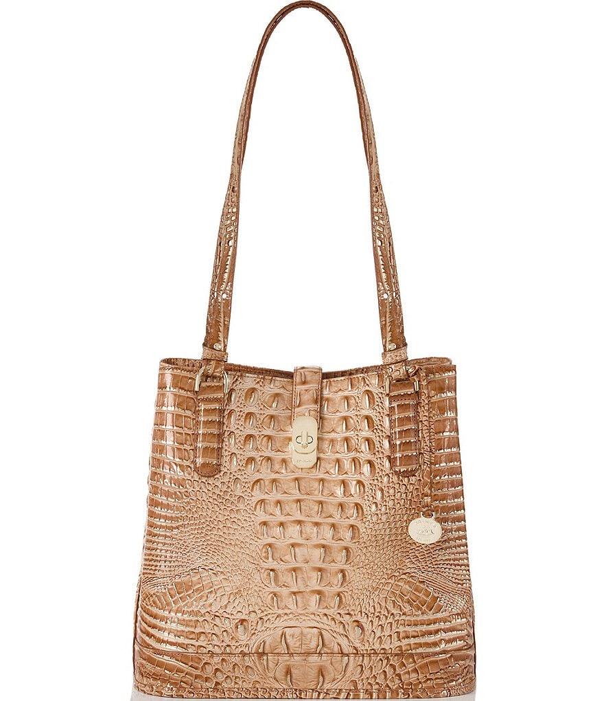 BRAHMIN Melbourne Collection Honey Brown Fiora Bucket Bag | Dillard's