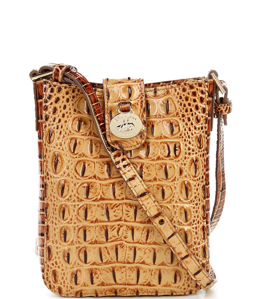 Leather crossbody bag Brahmin Camel in Leather - 28099481
