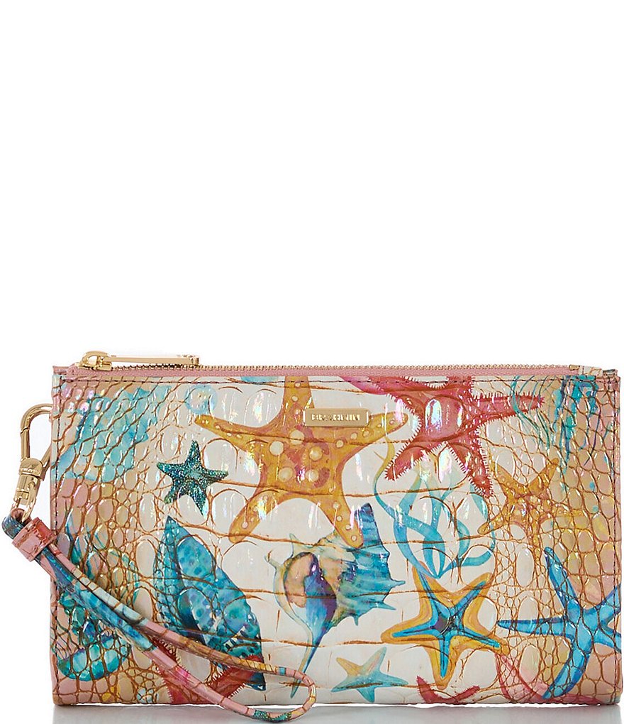 BRAHMIN Ombre Melbourne Collection Starlight Daisy Wristlet | Dillard's