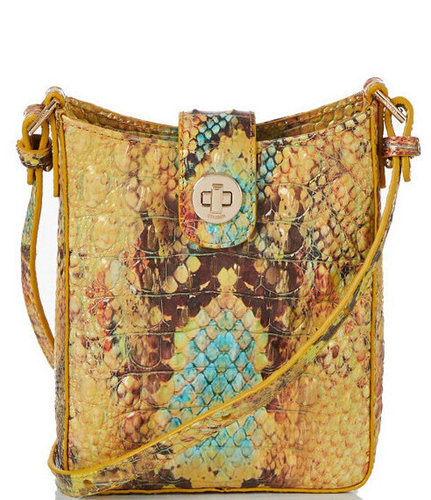 Brahmin Ombre Melbourne Marlin Crossbody (Sunny Viper) Handbags