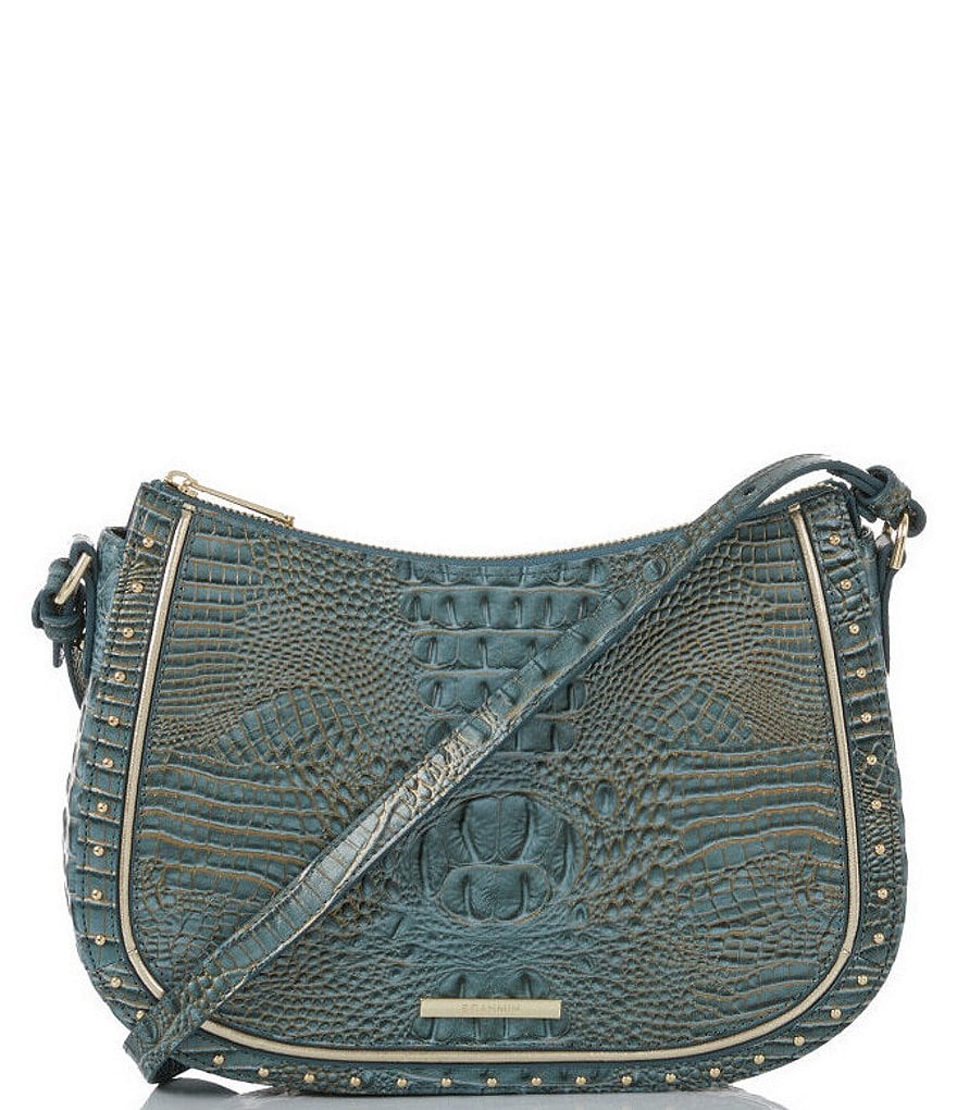 BRAHMIN Stratos Collection Shayna Slate Crossbody Bag