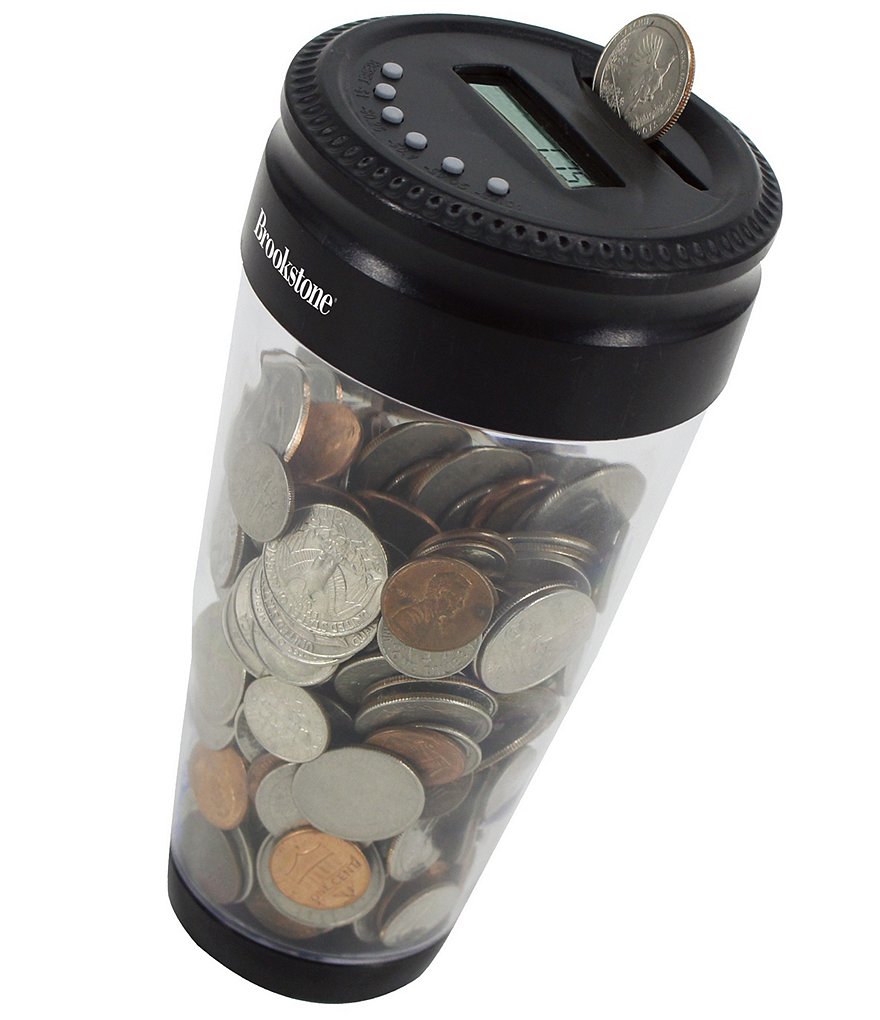 Brookstone Cup Holder Digital Coin Bank Dillard s