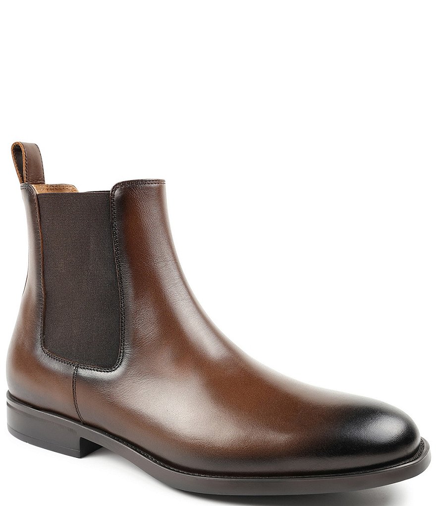 Bruno Magli Men s Bucca Double Gore Leather Chelsea Boots