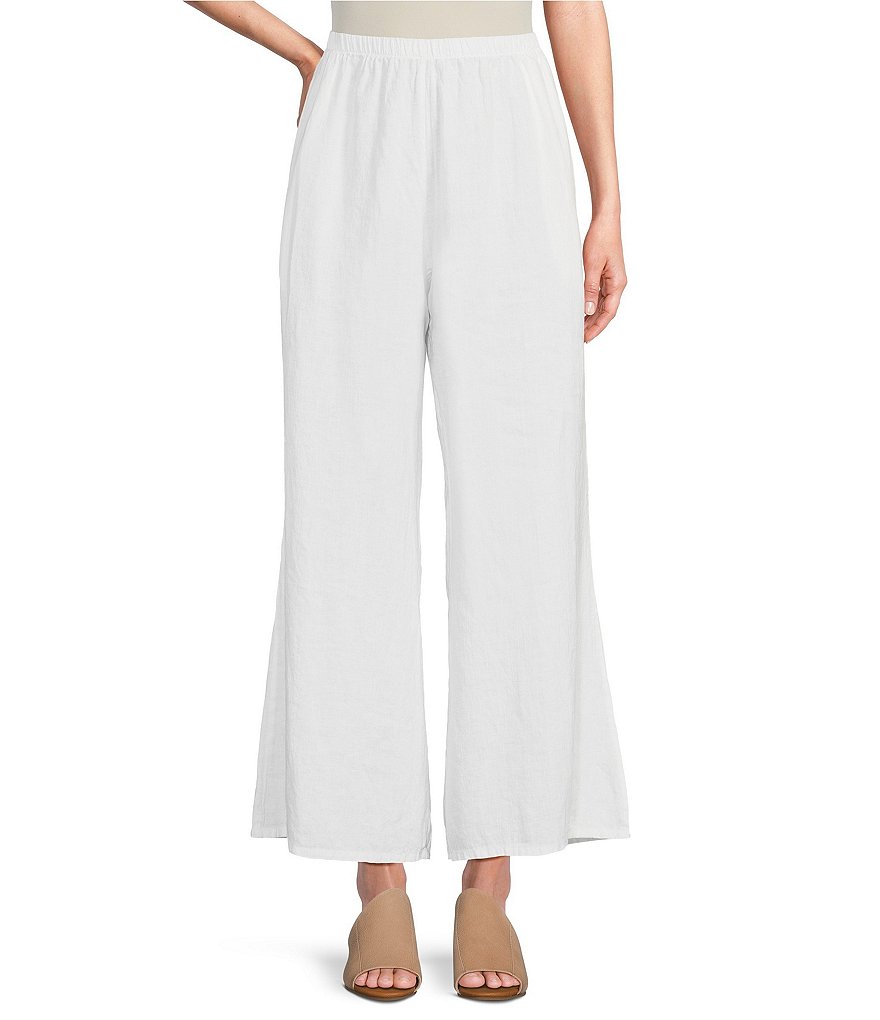 Bryn Walker Osca Light Linen Wide-leg Pull-on Pants 