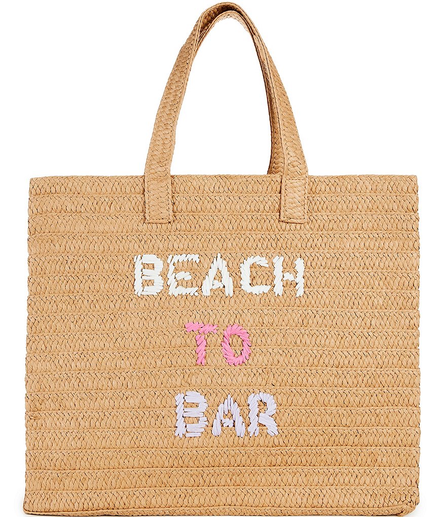 BTB Beyond The Beach Los Angeles newest Camille Straw Woven Bag