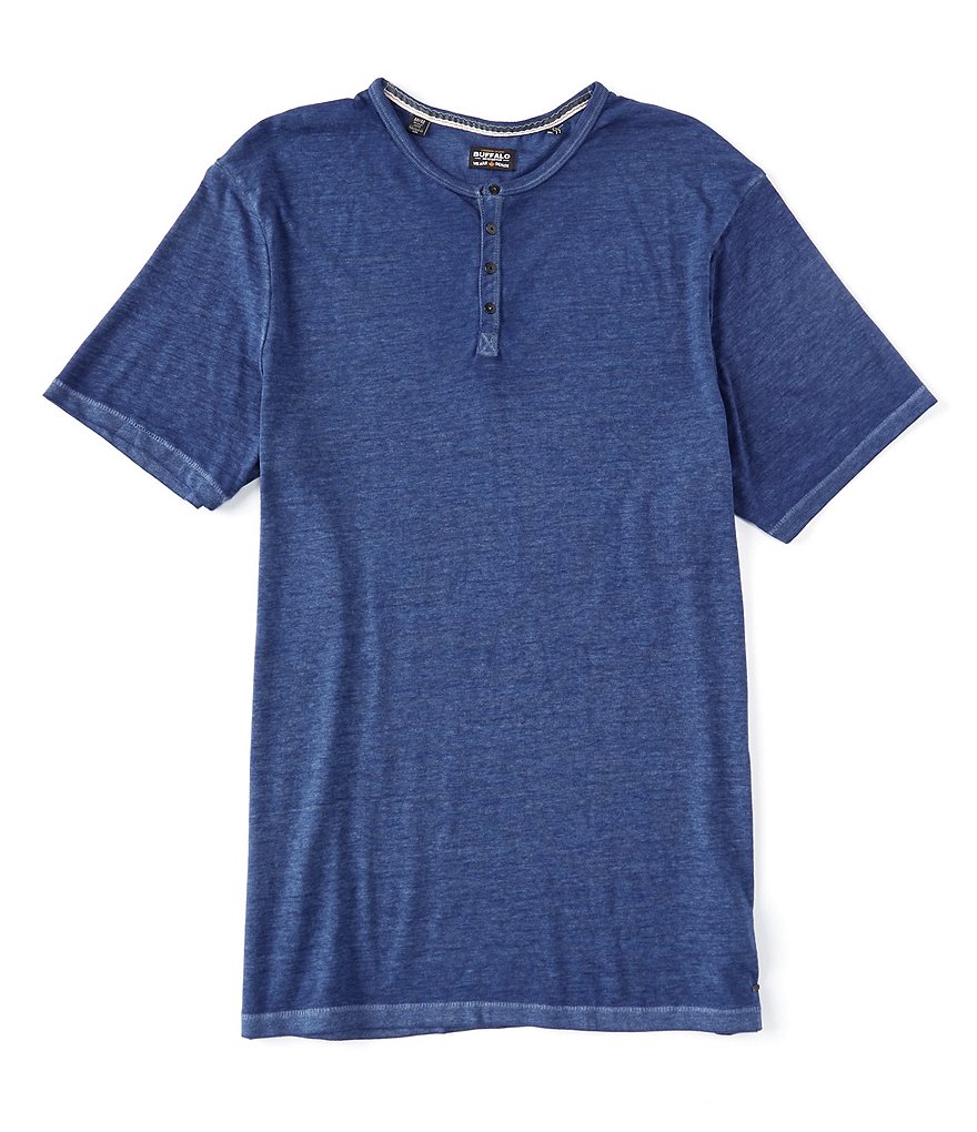 Buffalo David Bitton Kasum Short-Sleeve Burnout Henley | Dillard's