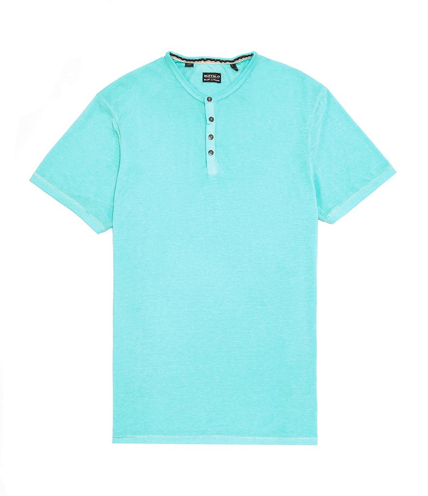 Buffalo David Bitton Kasum Short-Sleeve Burnout Henley | Dillard's