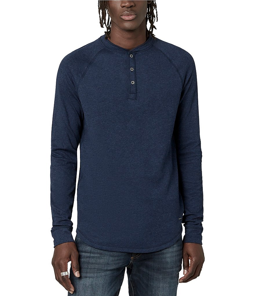 Buffalo David Bitton Long Sleeve Kariver Henley Shirt