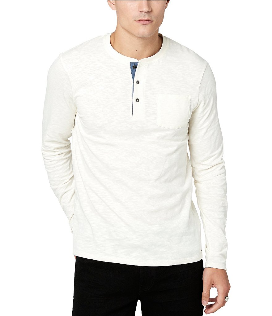 Buffalo David Bitton Long-Sleeve Long-Sleeve Kirock Henley Tee | Dillard's