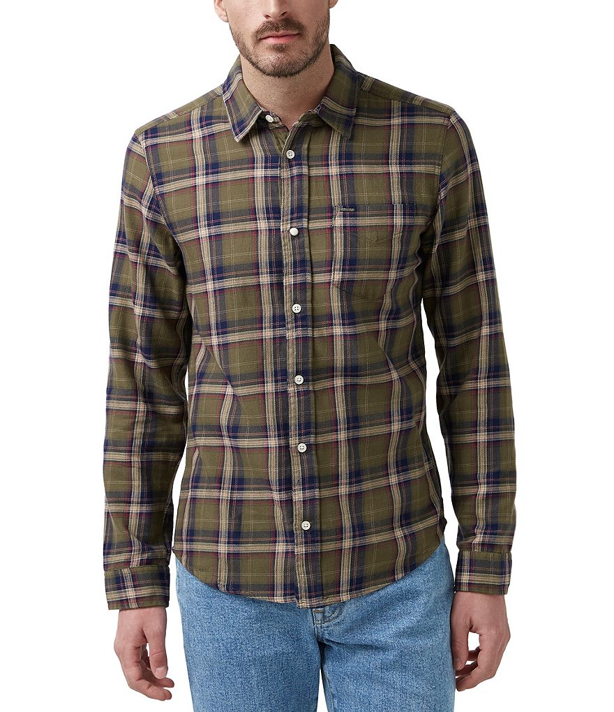 Buffalo David Bitton Sago Long Sleeve Plaid Flannel Shirt | Dillard's