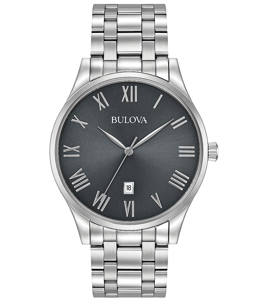 Bulova men's quartz outlet bracelet watch