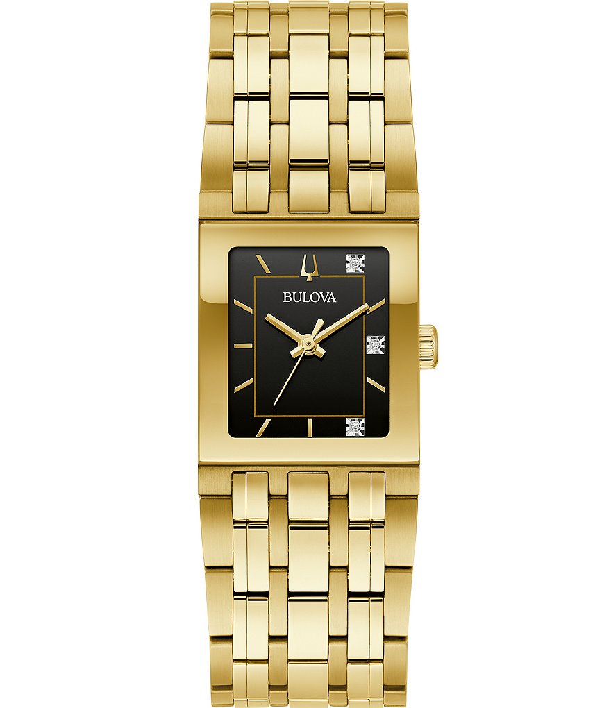 Bulova Women's Marc Anthony Quadra Quartz Gold Stainless Steel