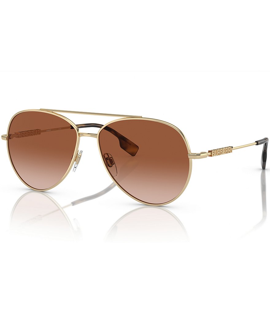 Burberry Unisex Be3147 58mm Aviator Sunglasses Dillard s