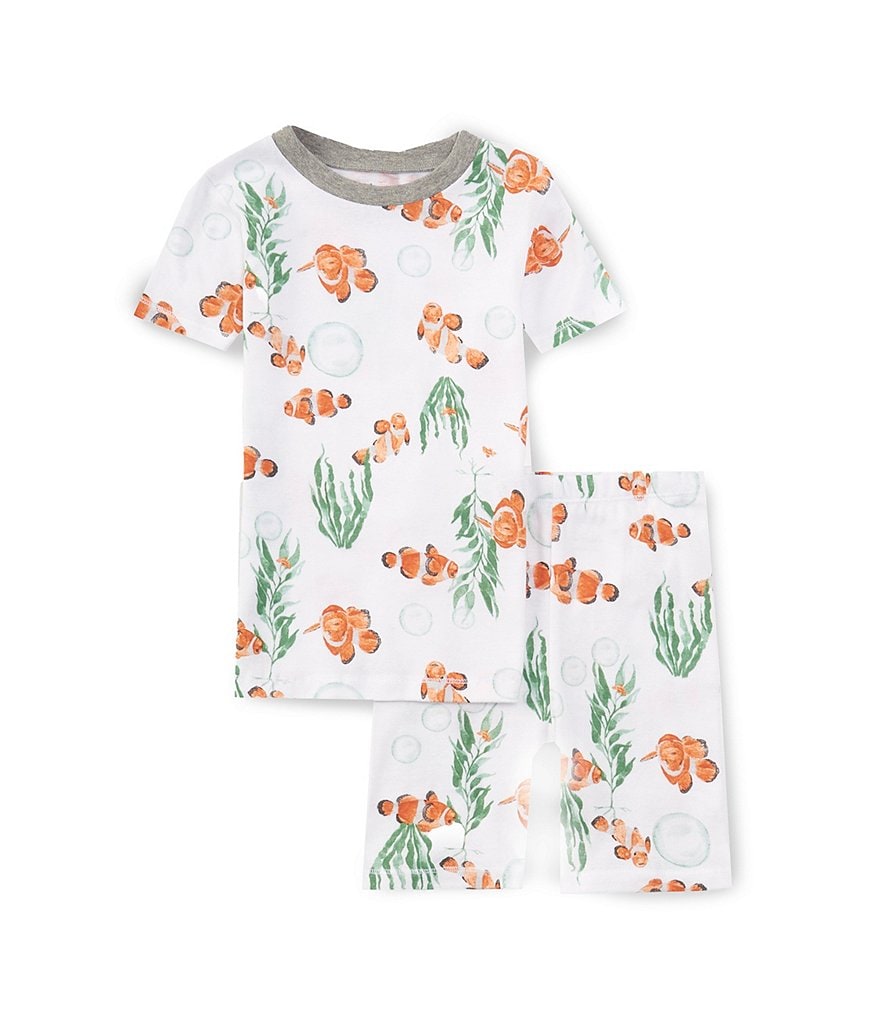 Burt's Bees Little Boys 2T-5T Short Sleeve Clown Fish T-Shirt And