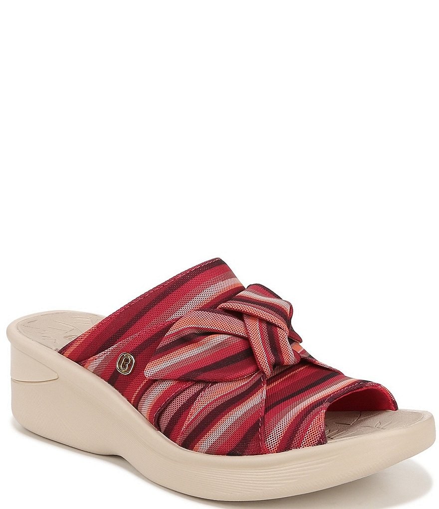 Bzees Smile Stripe Stretch Casual Washable Slip On Sandals | Dillard's