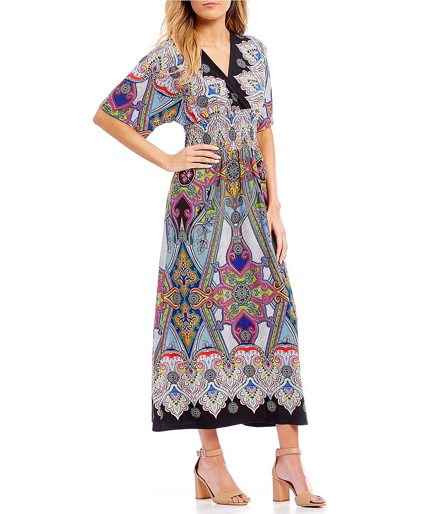 dillards maxi dresses with sleeves