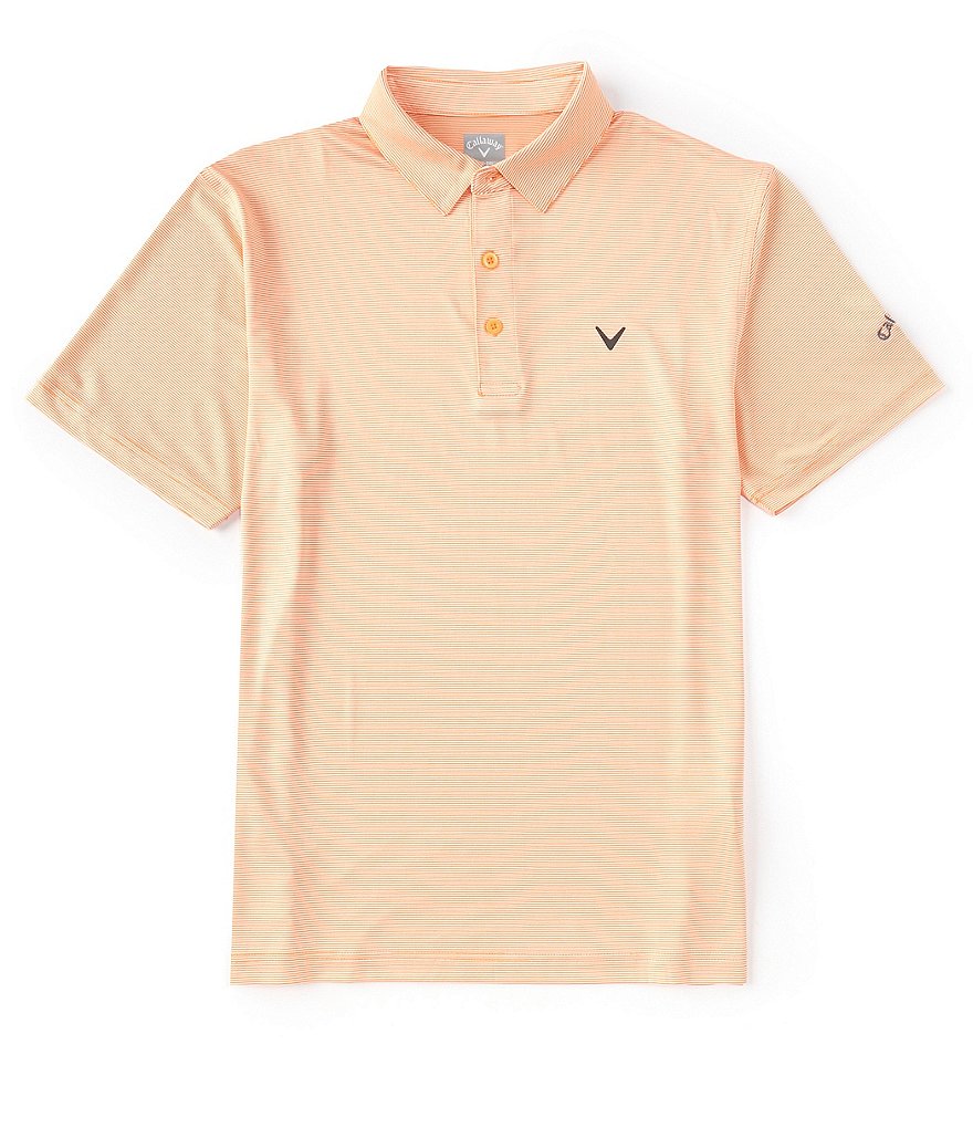 Callaway Fine Line Stripe Print Short Sleeve OptiDri™ Polo | Dillard's