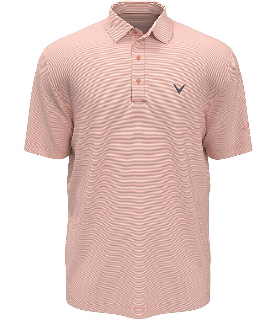 Callaway Fine Line Stripe Print Short Sleeve OptiDri™ Polo | Dillard's