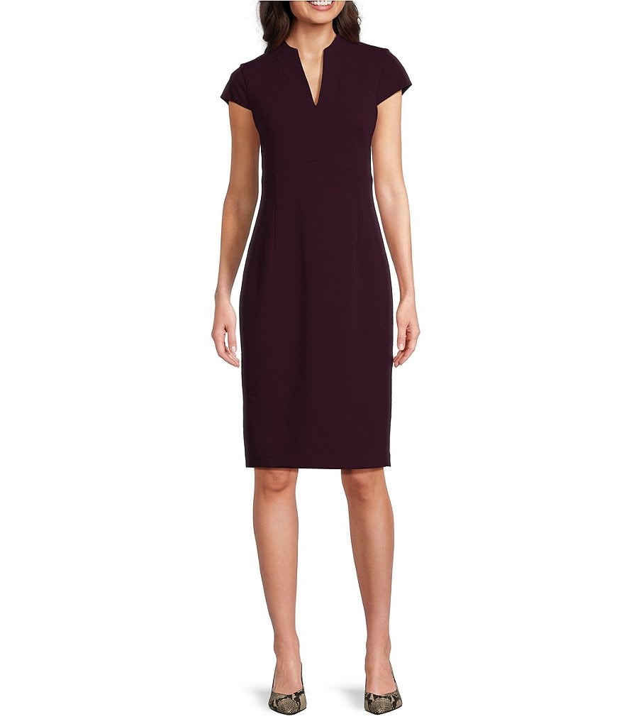 Calvin klein caped sheath dress online